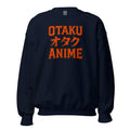 Otaku オタク Anime design on unisex crewneck sweater, front view
