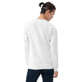 Unisex crewneck sweater, back view