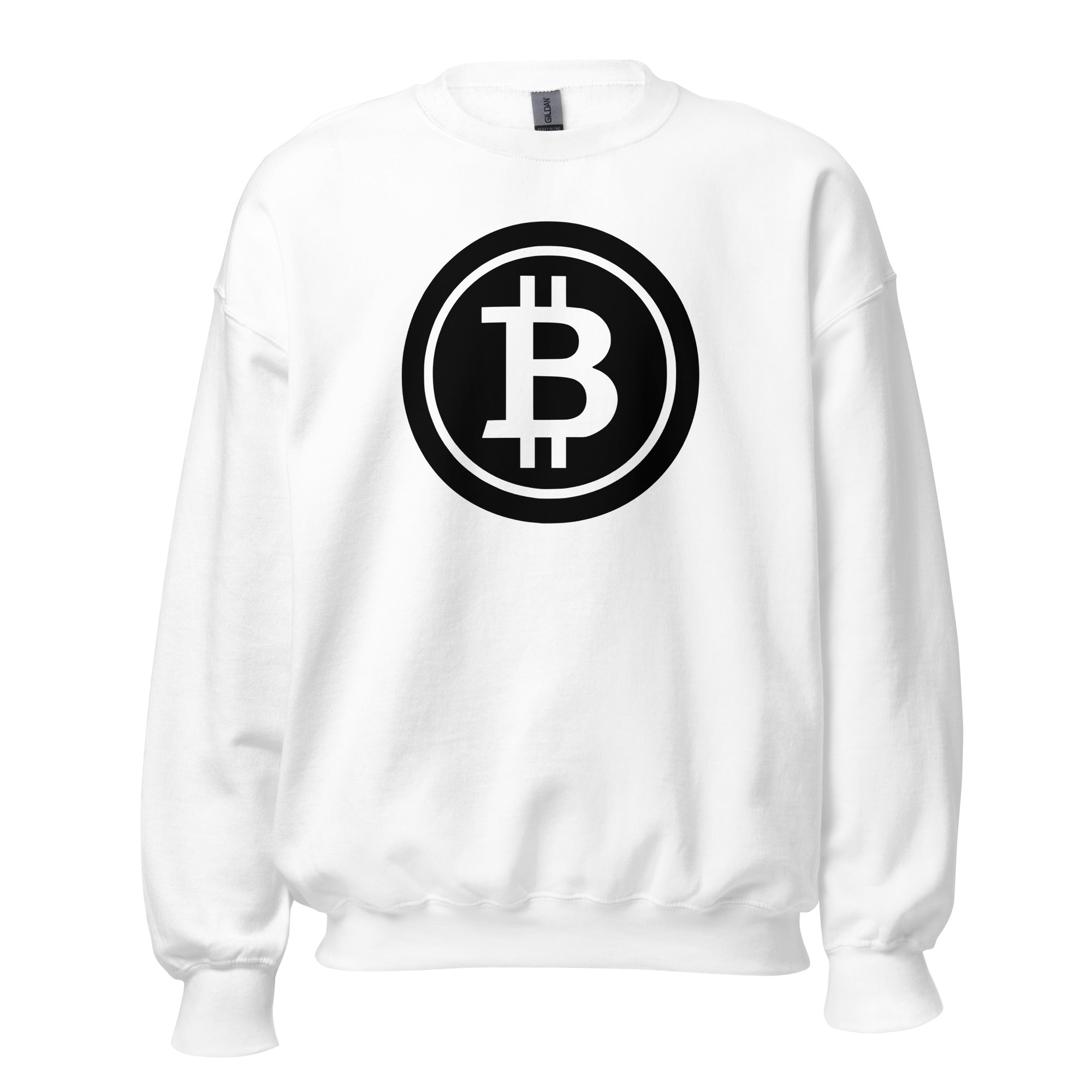 BTC Bitcoin Crypto Symbol Sweatshirt Long Sleeve Pullover