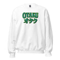 Otaku オタク design on unisex crewneck sweater, front view