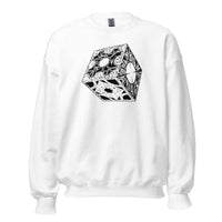 Lament Configuration design on unisex crewneck sweater, front view