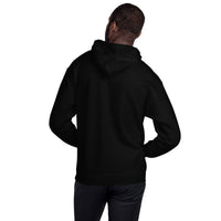 Unisex heavy-blend hoodie, back view