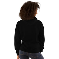 Unisex heavy-blend hoodie, back view