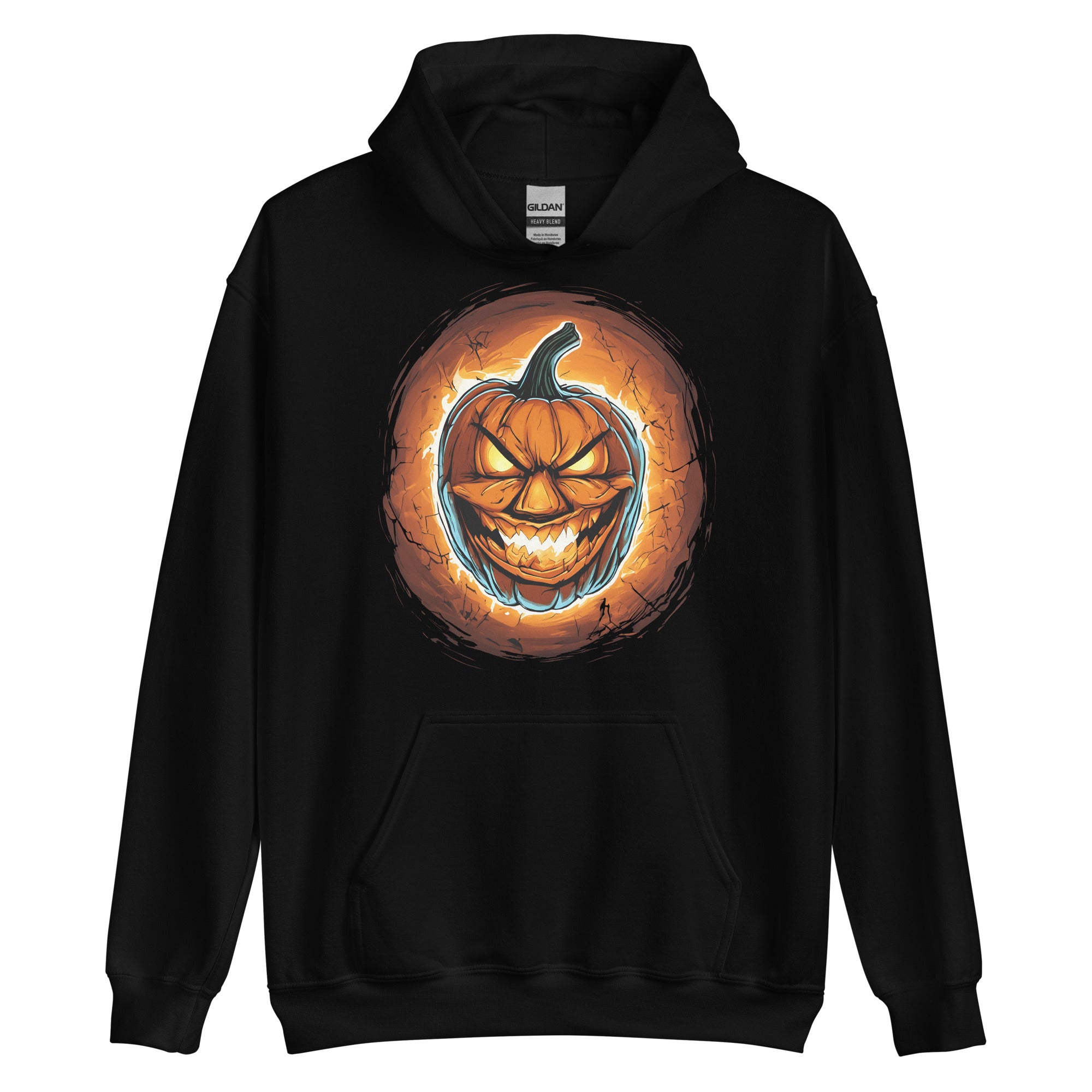 Halloween Fire Pumpkin Jack O Lantern Season Pullover Hoodie Sweatshirt