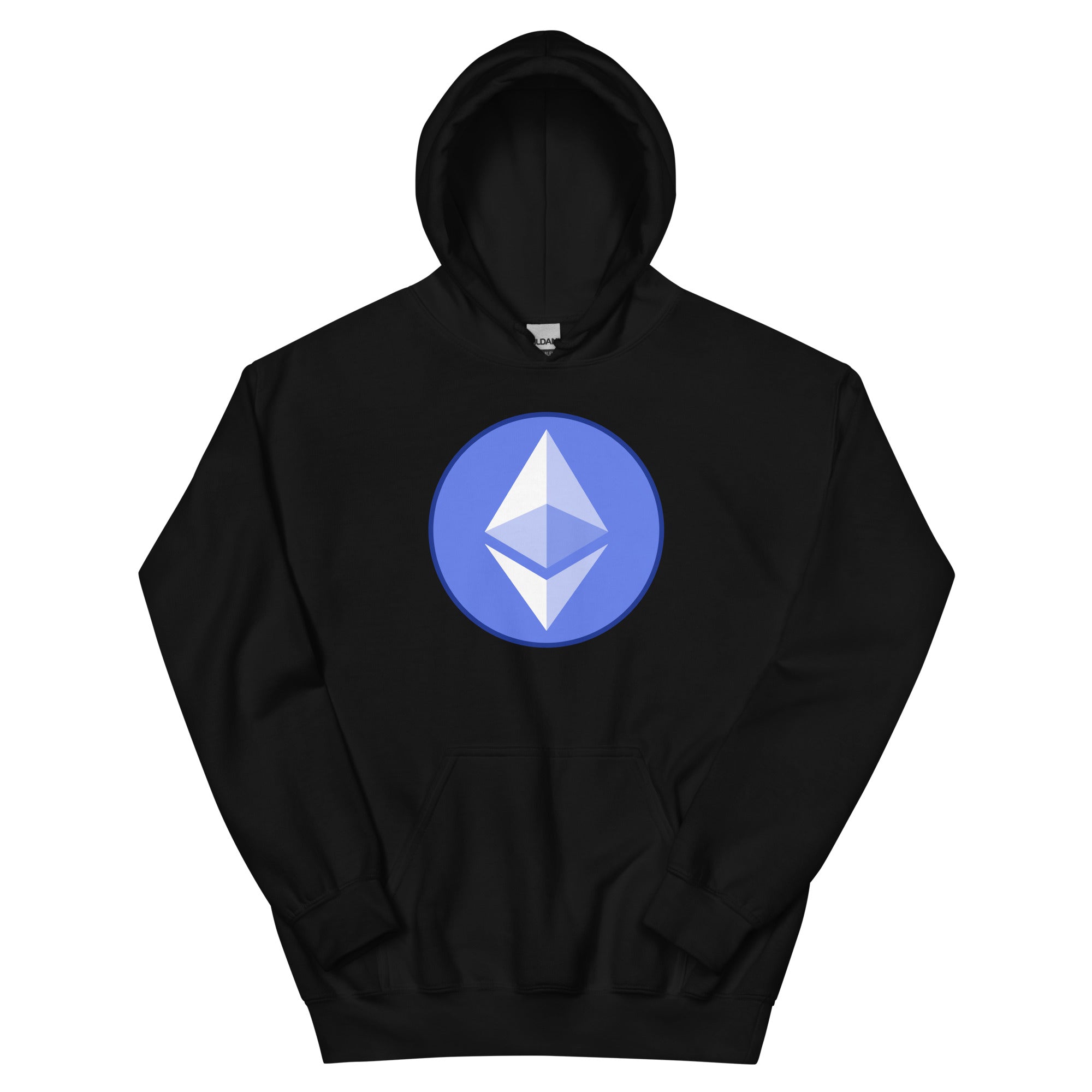 ETH Ethereum Round Logo Cryptocurrency Symbol Pullover Hoodie Sweatshirt