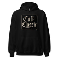 Cult Classic design on unisex hoodie, front view