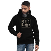 Cult Classic design on unisex hoodie, front view