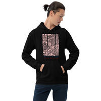 Feast of the Impaler design on unisex hoodie, front view