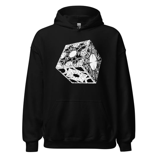 Lament Configuration design on unisex hoodie, front view