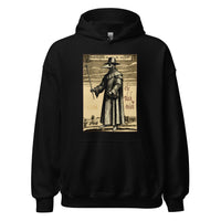 Plague Doctor 1334 design on unisex hoodie, front view