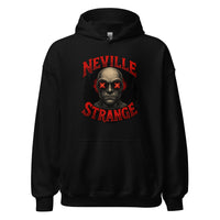 Neville Strange Future Corpses design on unisex hoodie, front view