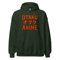 Otaku オタク Anime design on unisex hoodie, front view