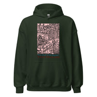 Feast of the Impaler design on unisex hoodie, front view