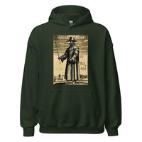 Plague Doctor 1334 design on unisex hoodie, front view