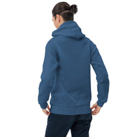 Unisex heavy-blend hoodie, back view