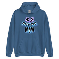 Paranormal Ghost Mom design on unisex hoodie, front view