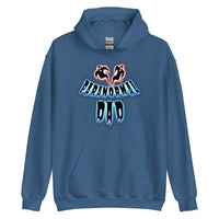 Paranormal Ghost Dad design on unisex hoodie, front view