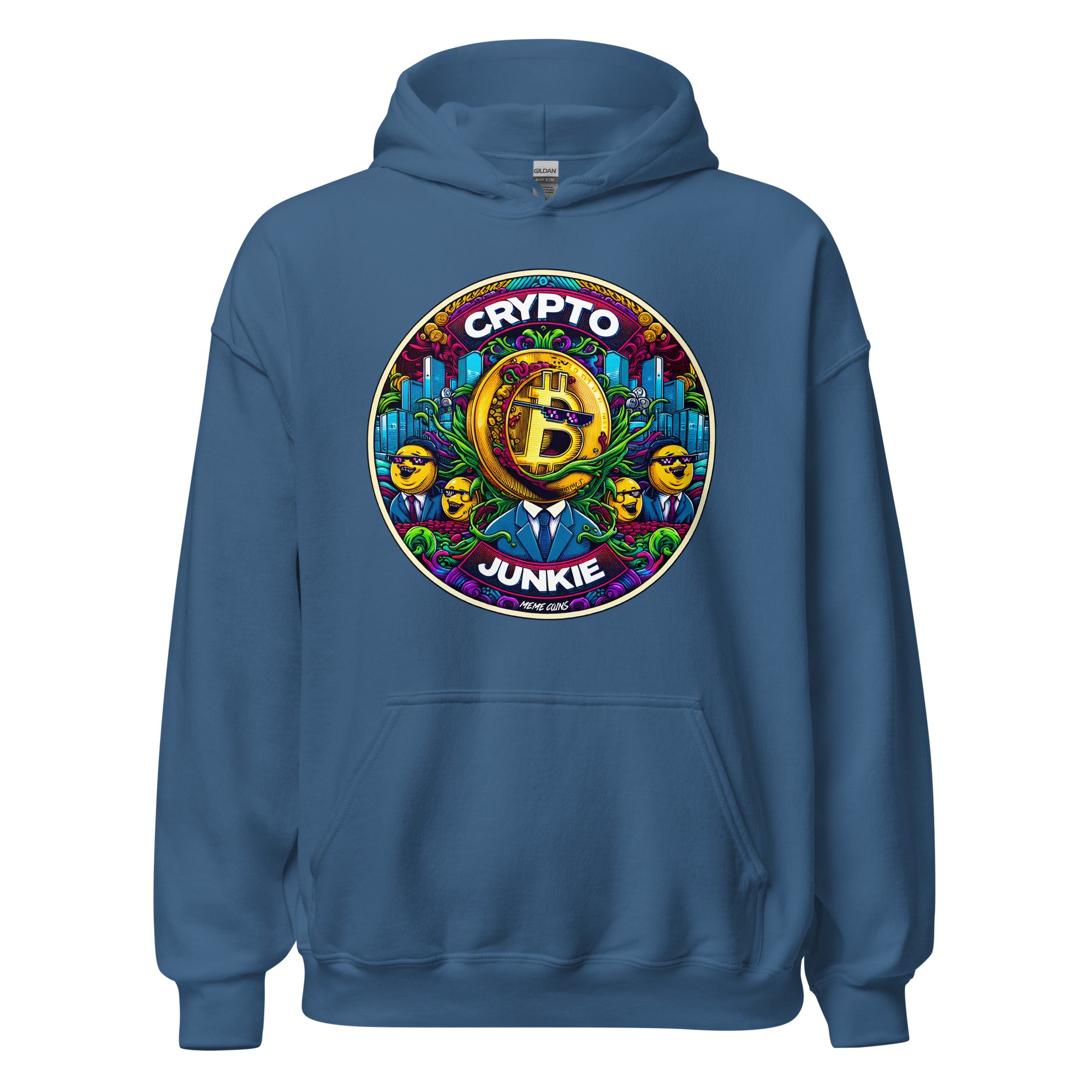 Meme Coins Rule! Crypto Junkie Bitcoin Altcoins Pullover Hoodie Sweatshirt