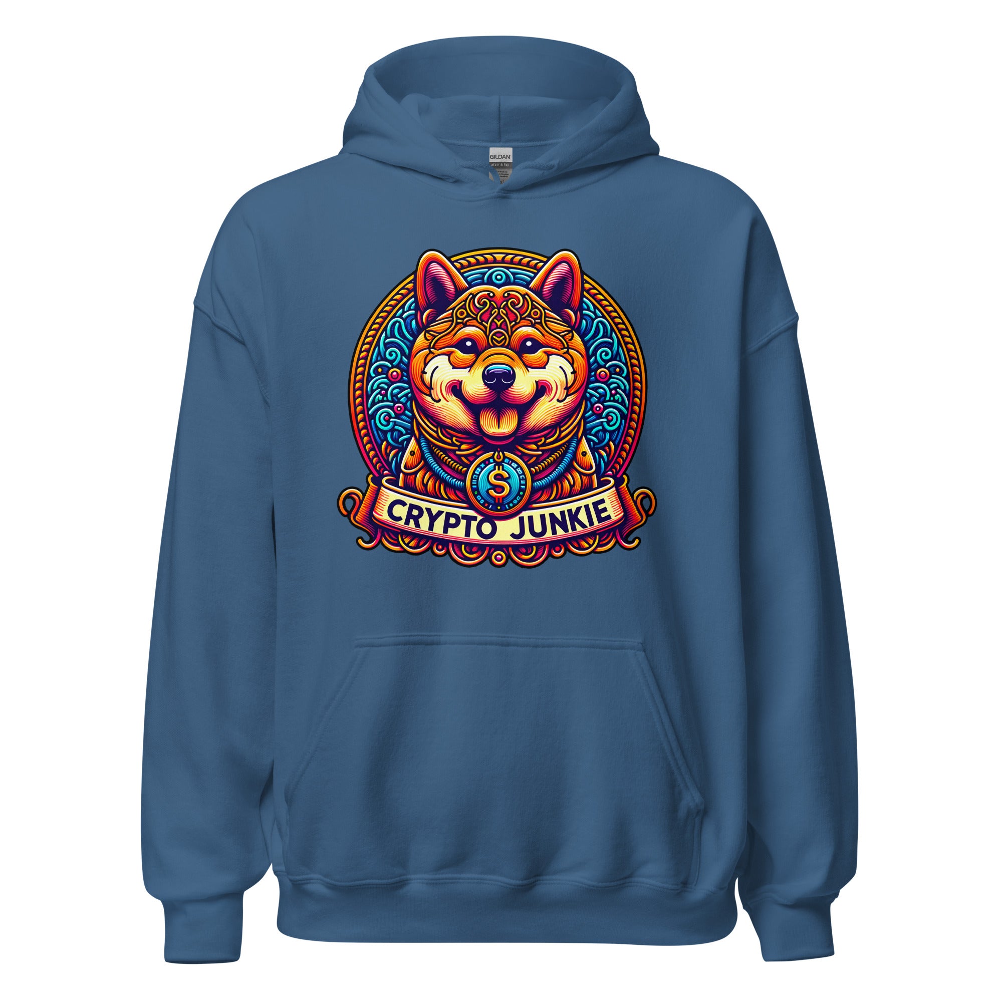 Dog Meme Coins Crypto Dogecoin Shiba Inu Token Pullover Hoodie Sweatshirt