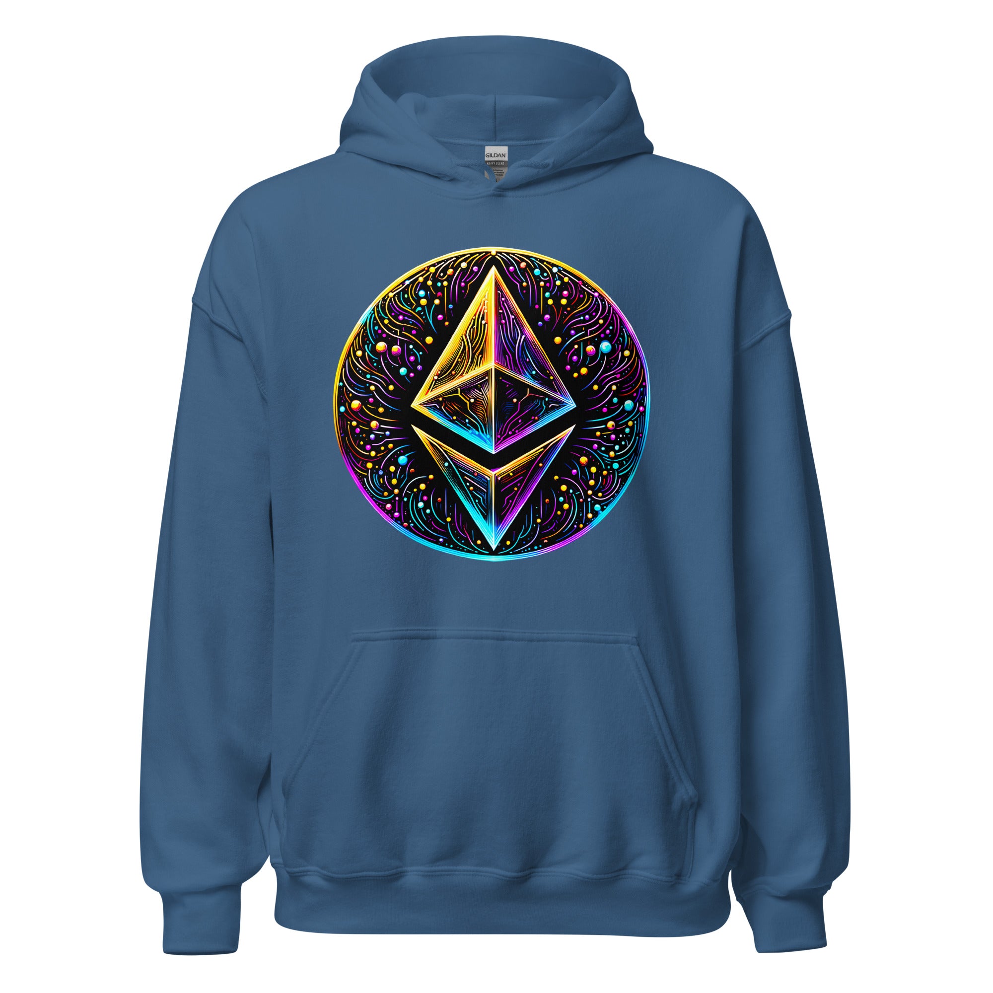 Whimsical Ethereum ETH Altcoin Crypto Symbol Pullover Hoodie Sweatshirt