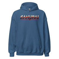 Samurai Warrior design on unisex hoodie, front view