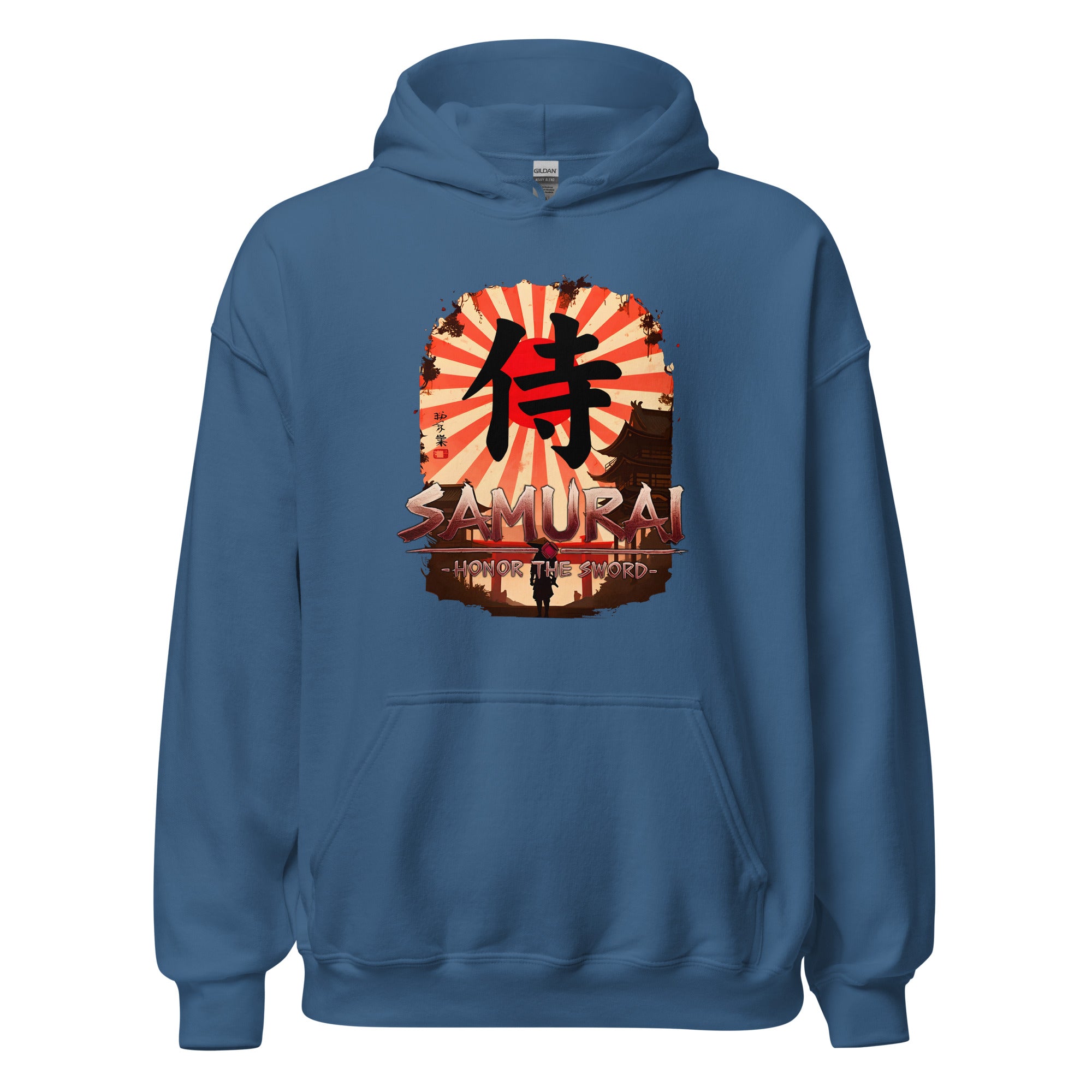 Anime Samurai Warrior Honor The Sword Pullover Hoodie Sweatshirt