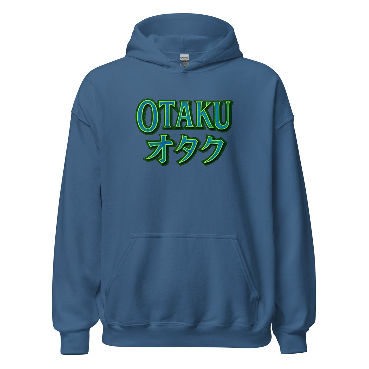 Otaku オタク Japanese Culture design on unisex hoodie, front view