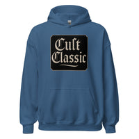 Cult Classic design on unisex hoodie, front view