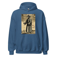 Plague Doctor 1334 design on unisex hoodie, front view