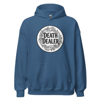 Death Dealer design on unisex hoodie, front view