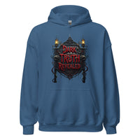 Dark Truth Revealed design on unisex hoodie, front view