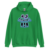 Paranormal Ghost Mom design on unisex hoodie, front view