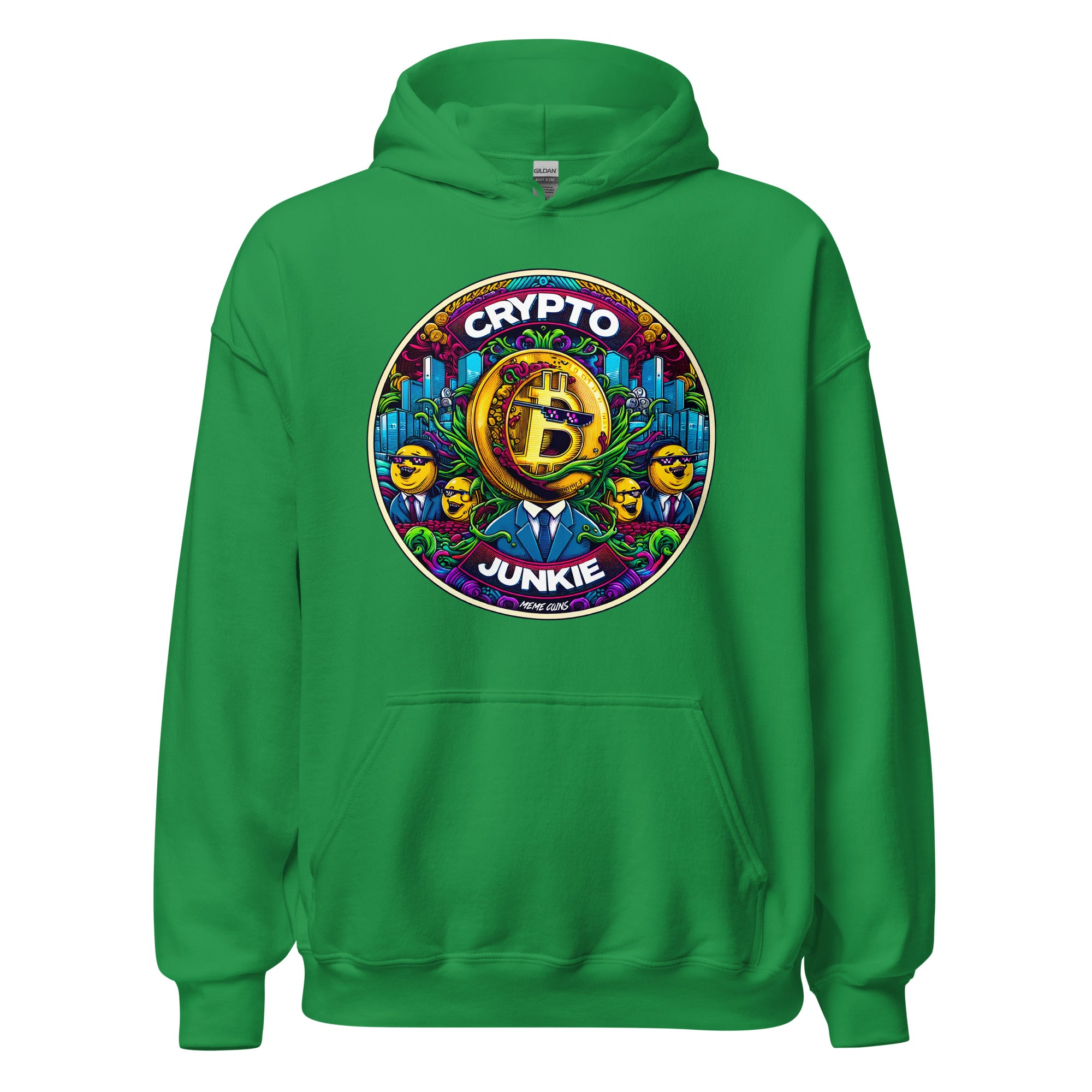 Meme Coins Rule! Crypto Junkie Bitcoin Altcoins Pullover Hoodie Sweatshirt