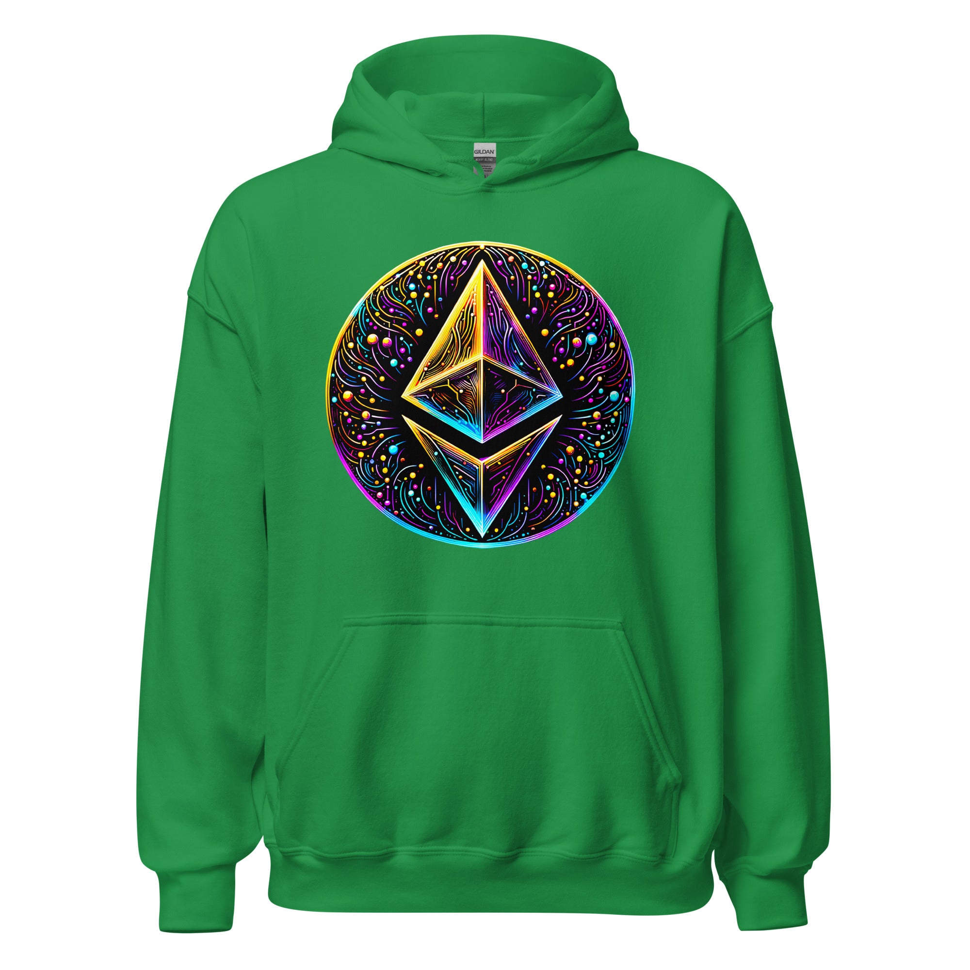 Whimsical Ethereum ETH Altcoin Crypto Symbol Pullover Hoodie Sweatshirt