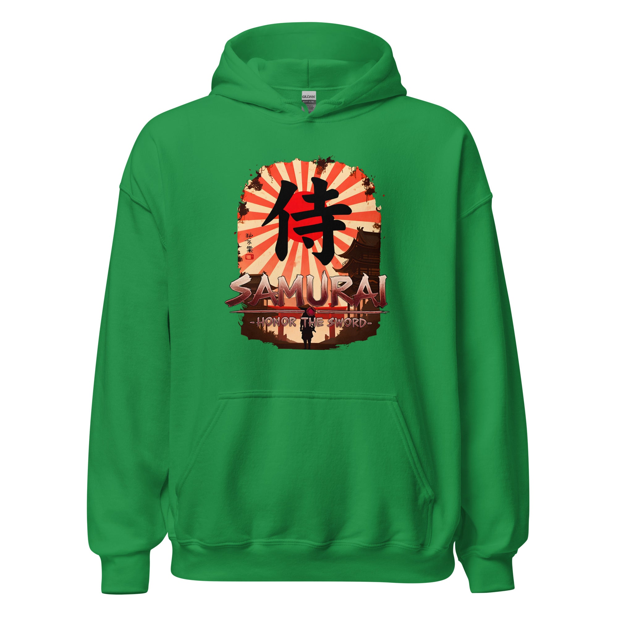 Anime Samurai Warrior Honor The Sword Pullover Hoodie Sweatshirt