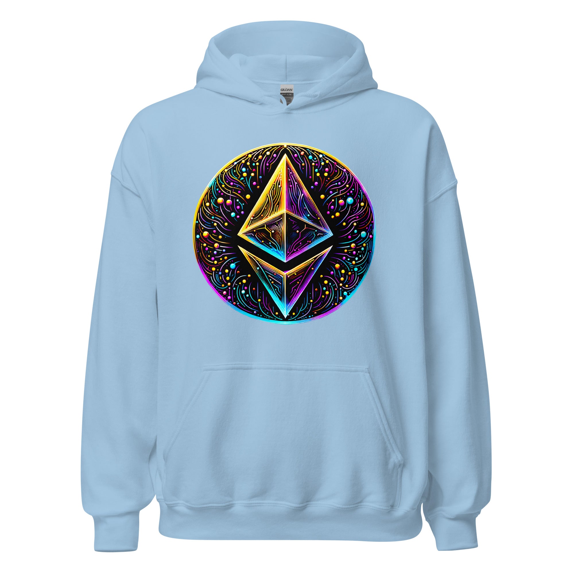 Whimsical Ethereum ETH Altcoin Crypto Symbol Pullover Hoodie Sweatshirt