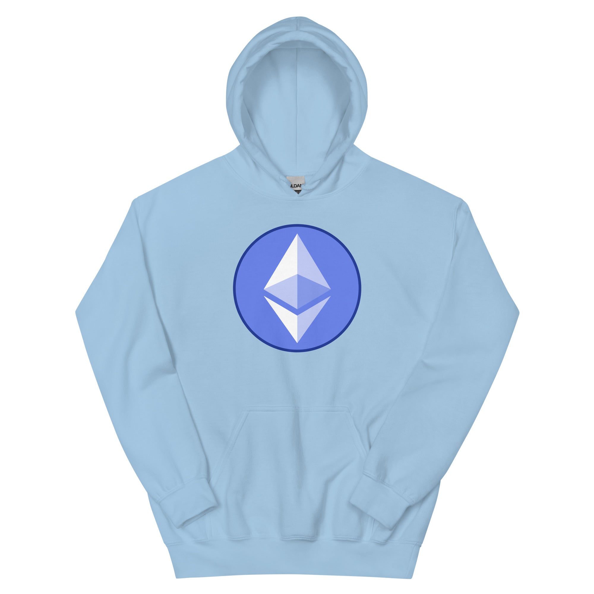 ETH Ethereum Round Logo Cryptocurrency Symbol Pullover Hoodie Sweatshirt