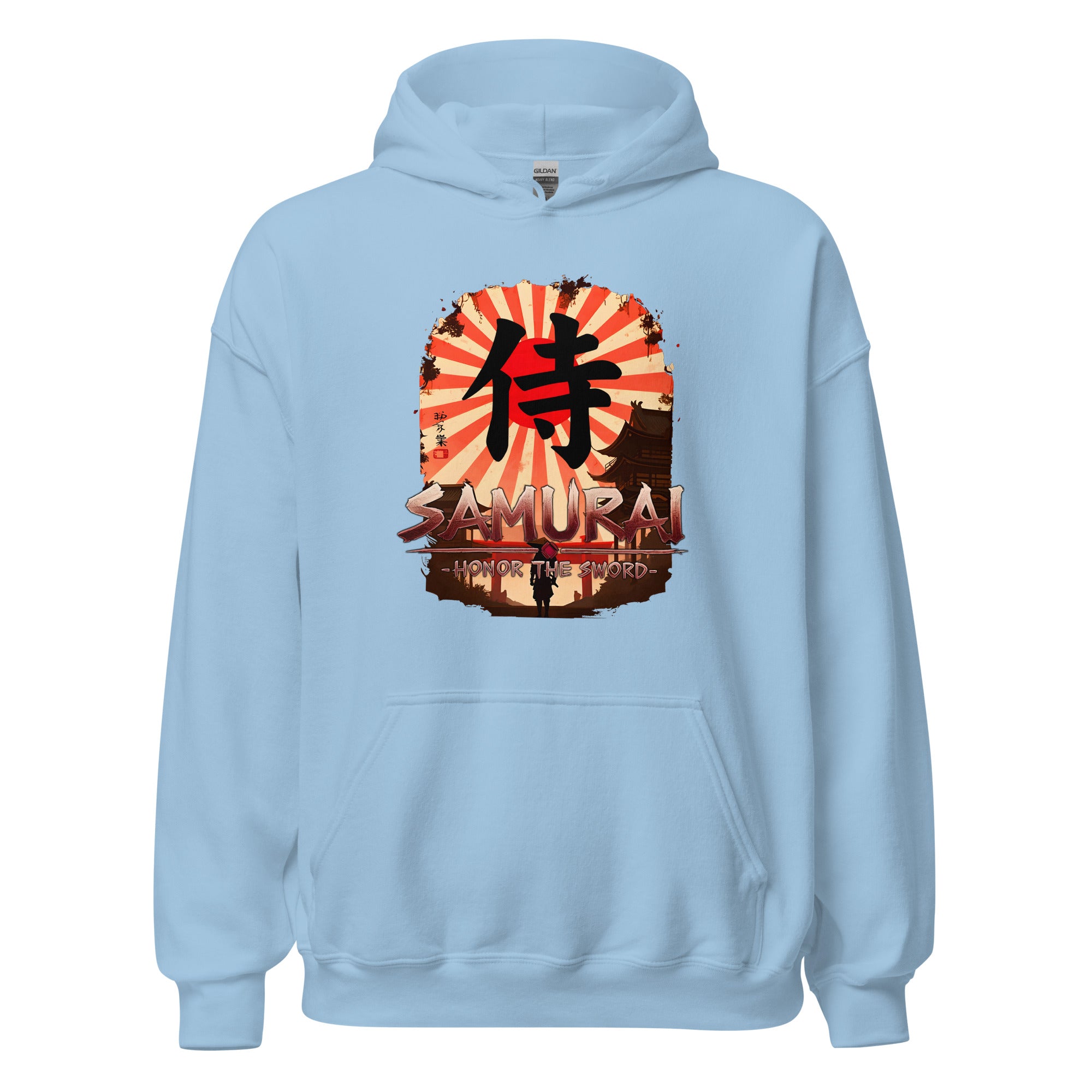 Anime Samurai Warrior Honor The Sword Pullover Hoodie Sweatshirt