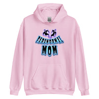 Paranormal Ghost Mom design on unisex hoodie, front view