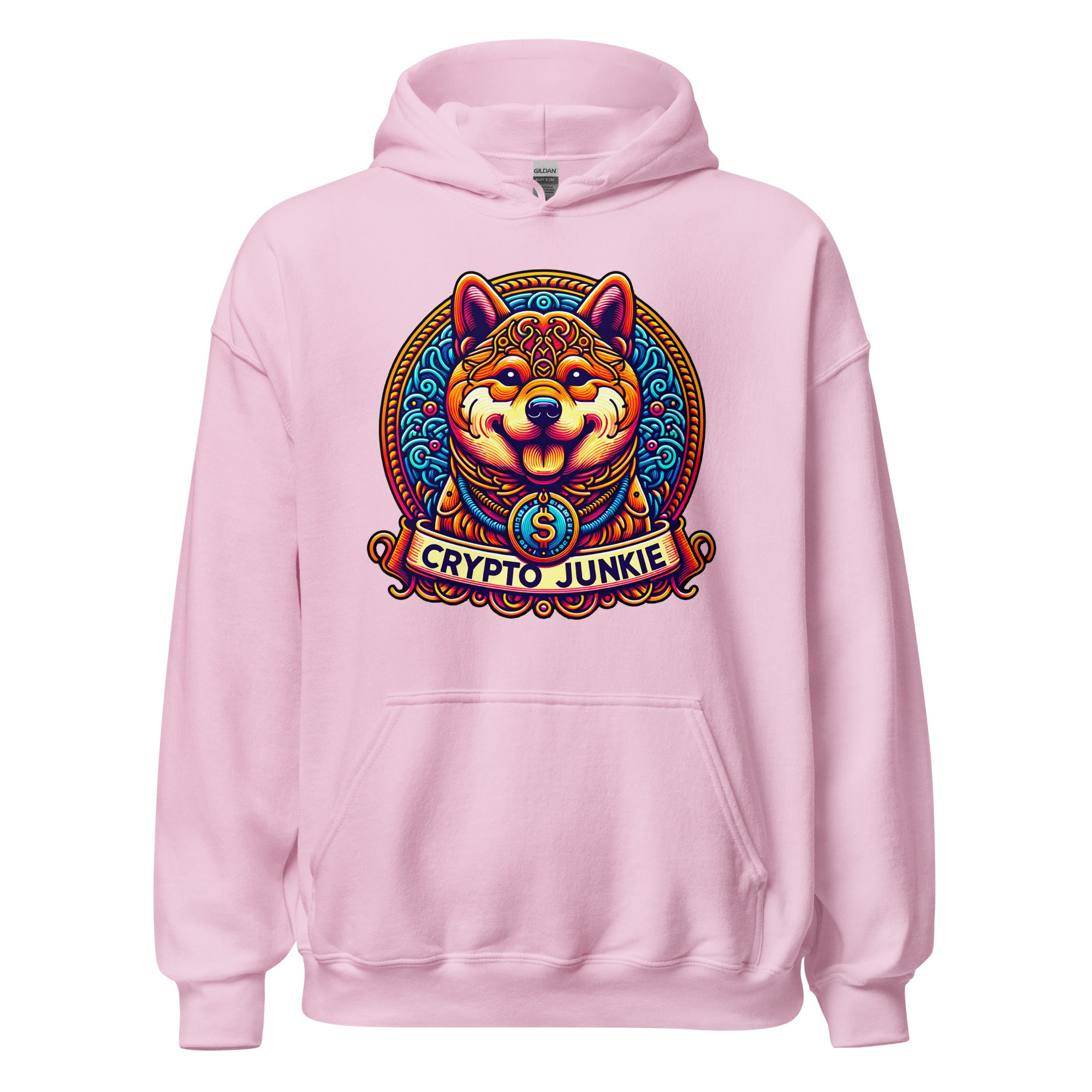 Dog Meme Coins Crypto Dogecoin Shiba Inu Token Pullover Hoodie Sweatshirt