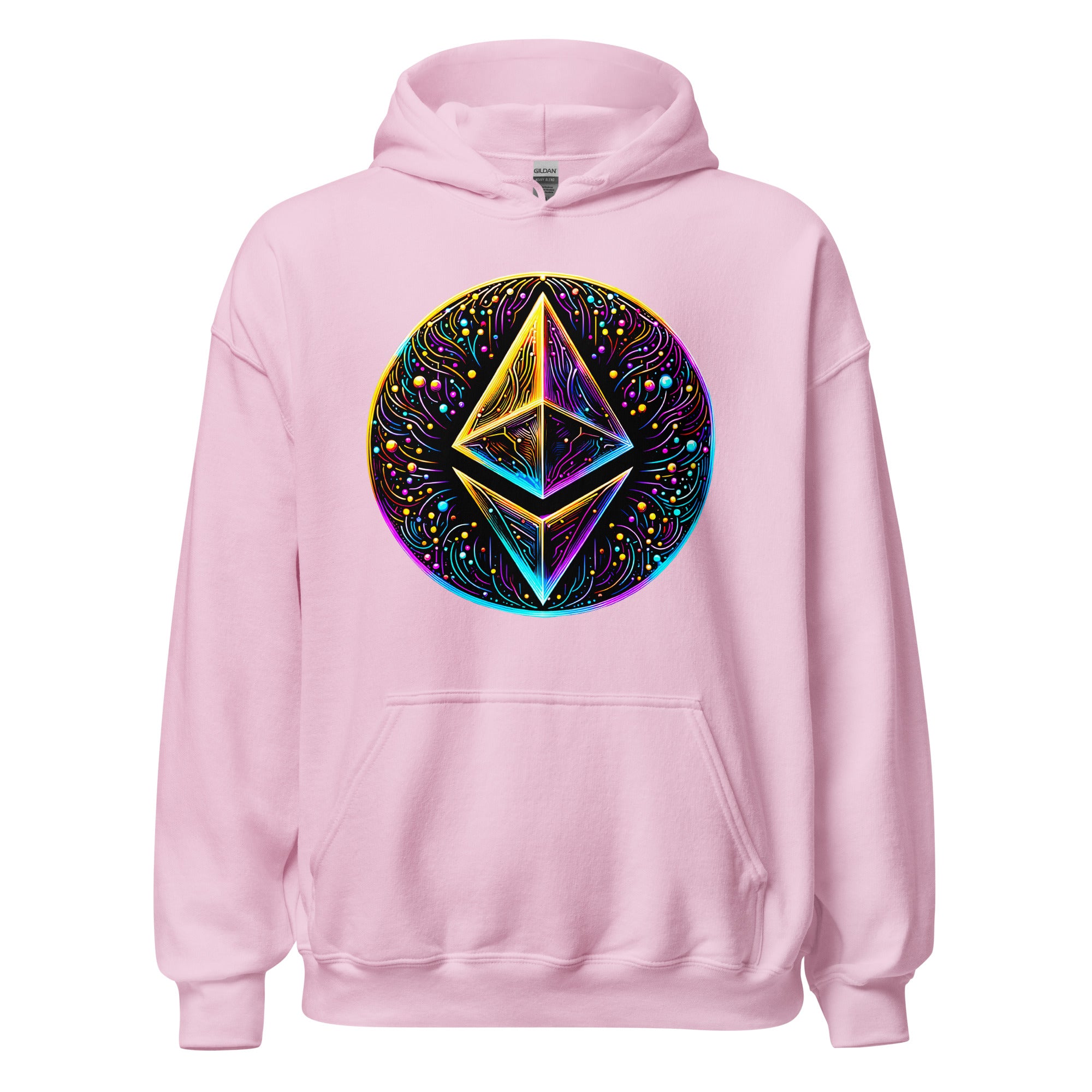 Whimsical Ethereum ETH Altcoin Crypto Symbol Pullover Hoodie Sweatshirt