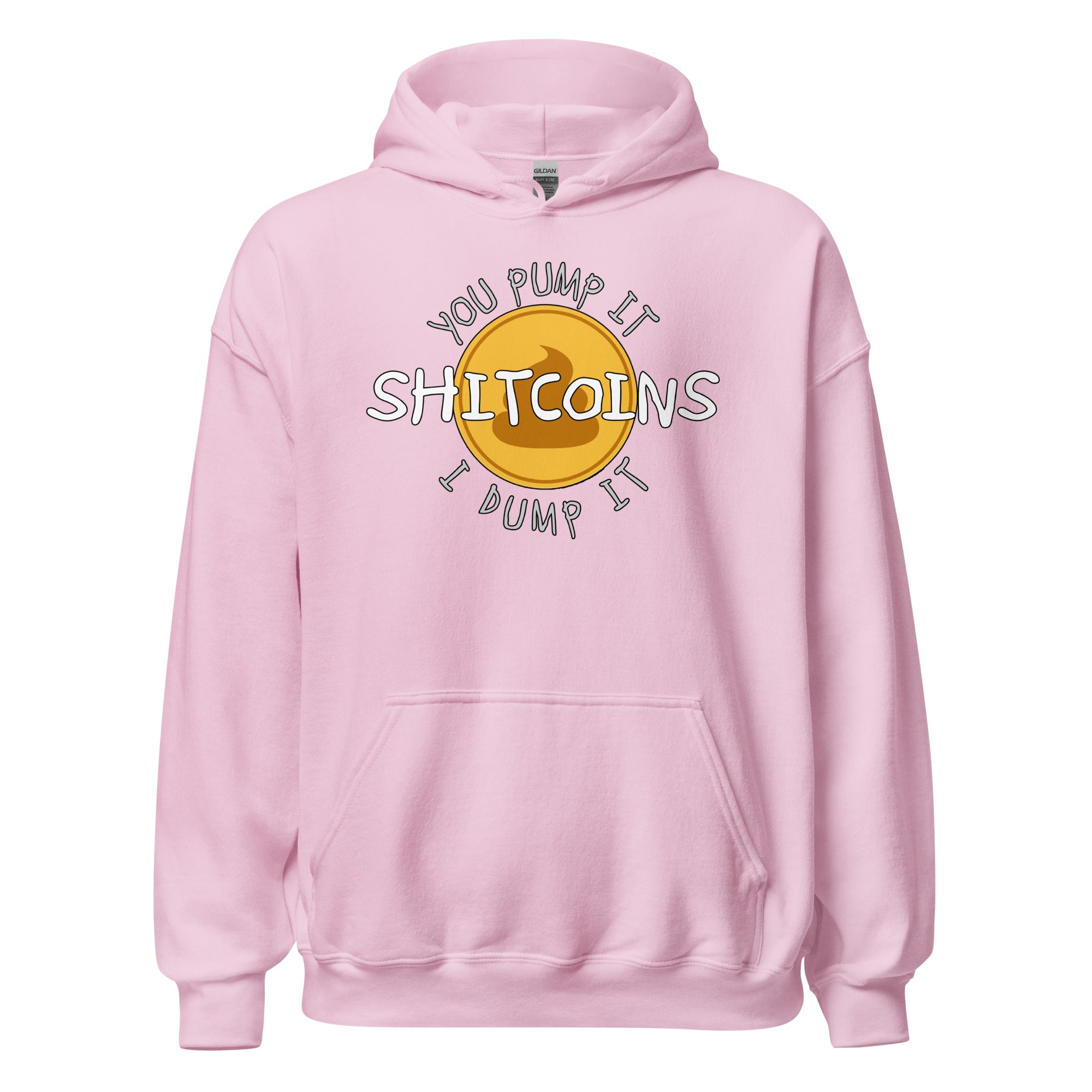 Shitcoins Pump and Dump Crypto Meme Coins Pullover Hoodie Sweatshirt