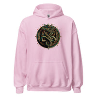 Egyptian Ouroboros Snake design on unisex hoodie, front view