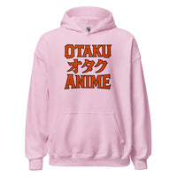 Otaku オタク Anime design on unisex hoodie, front view