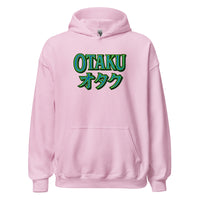 Otaku オタク Japanese Culture design on unisex hoodie, front view