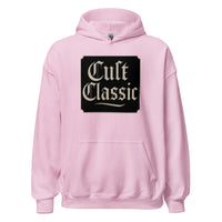 Cult Classic design on unisex hoodie, front view