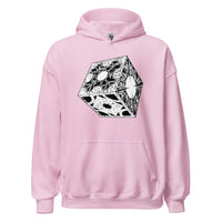 Lament Configuration design on unisex hoodie, front view