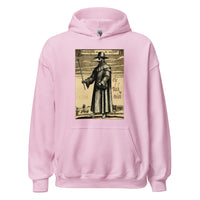 Plague Doctor 1334 design on unisex hoodie, front view
