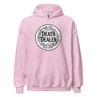 Death Dealer design on unisex hoodie, front view
