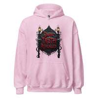 Dark Truth Revealed design on unisex hoodie, front view